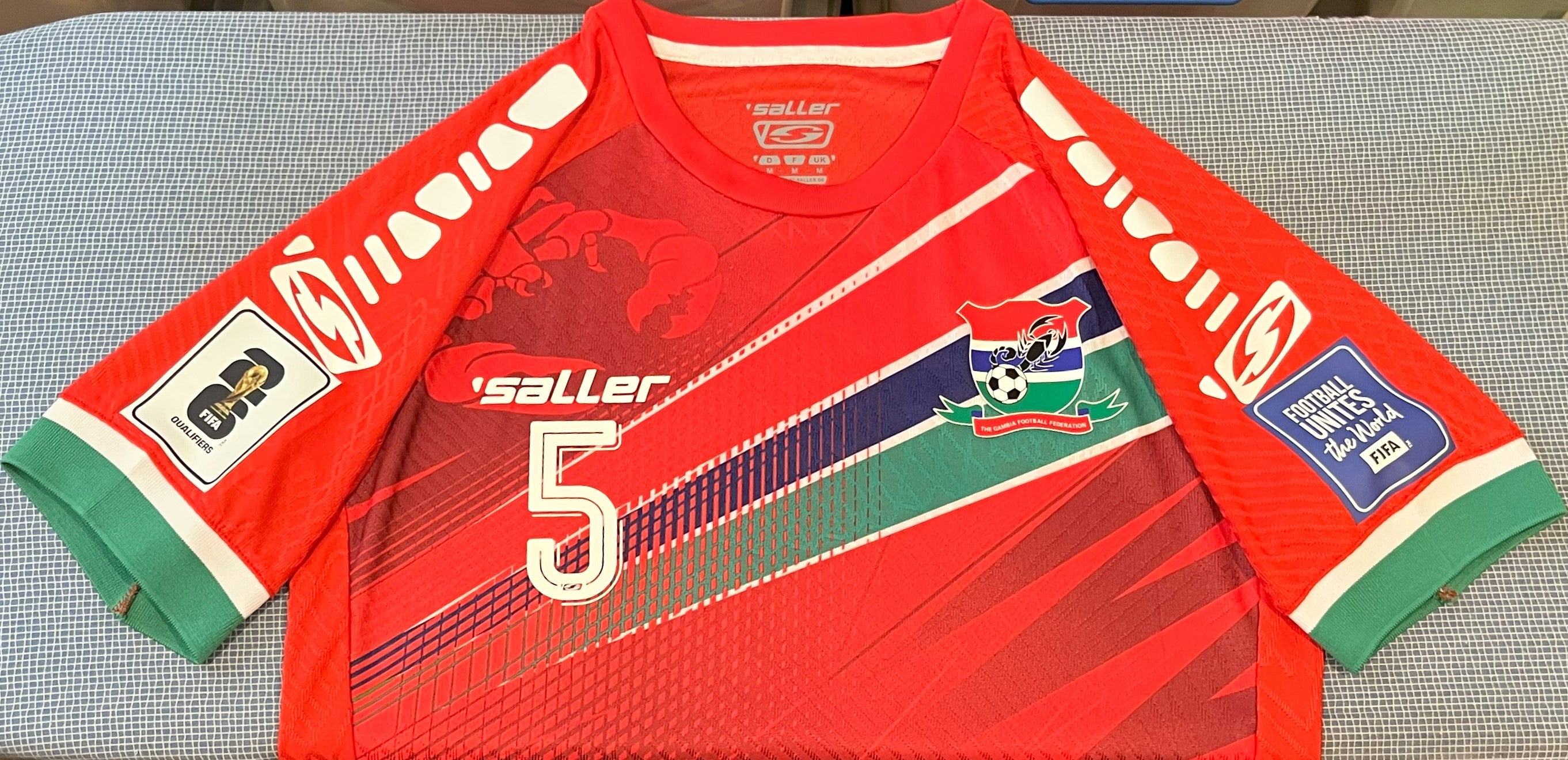 Gambia 2024-25 Home (#5- COLLEY) Jersey/Shirt