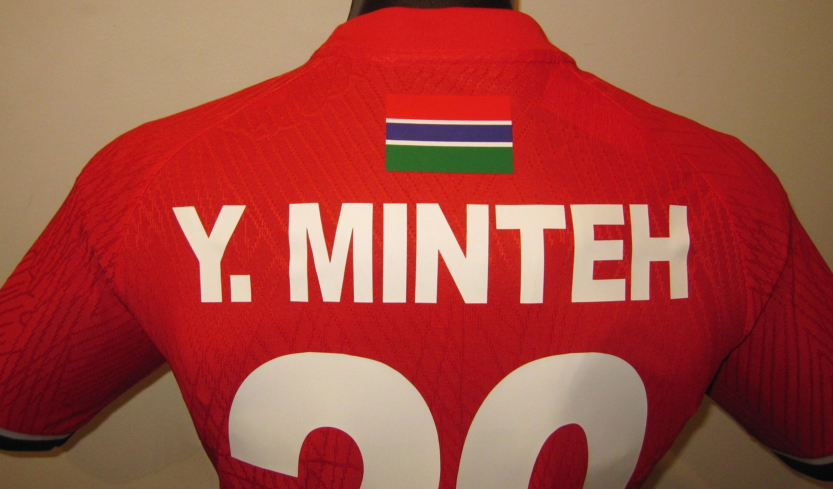 Gambia 2024-25 Home (Y. MINTEH #20) Jersey/Shirt
