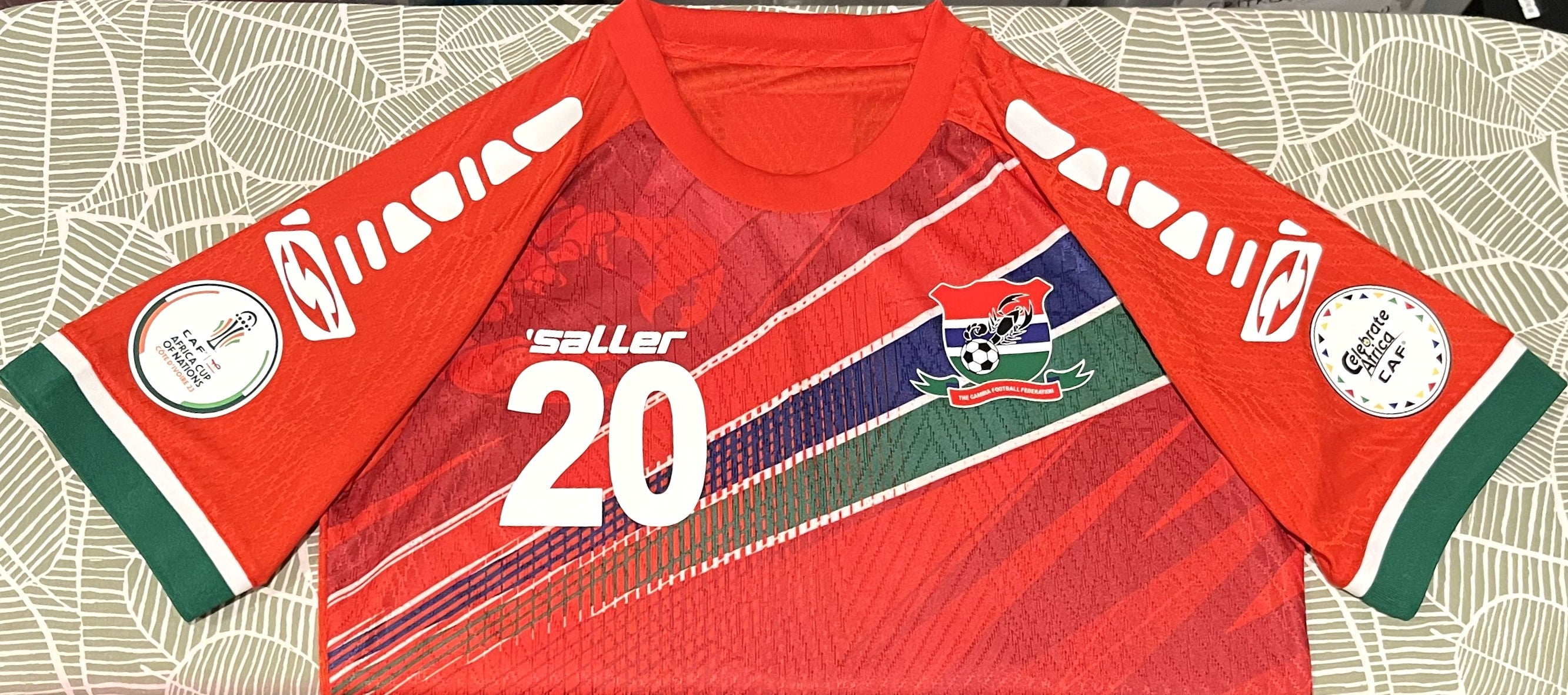 Gambia 2024-25 Home (Y. MINTEH #20) Jersey/Shirt