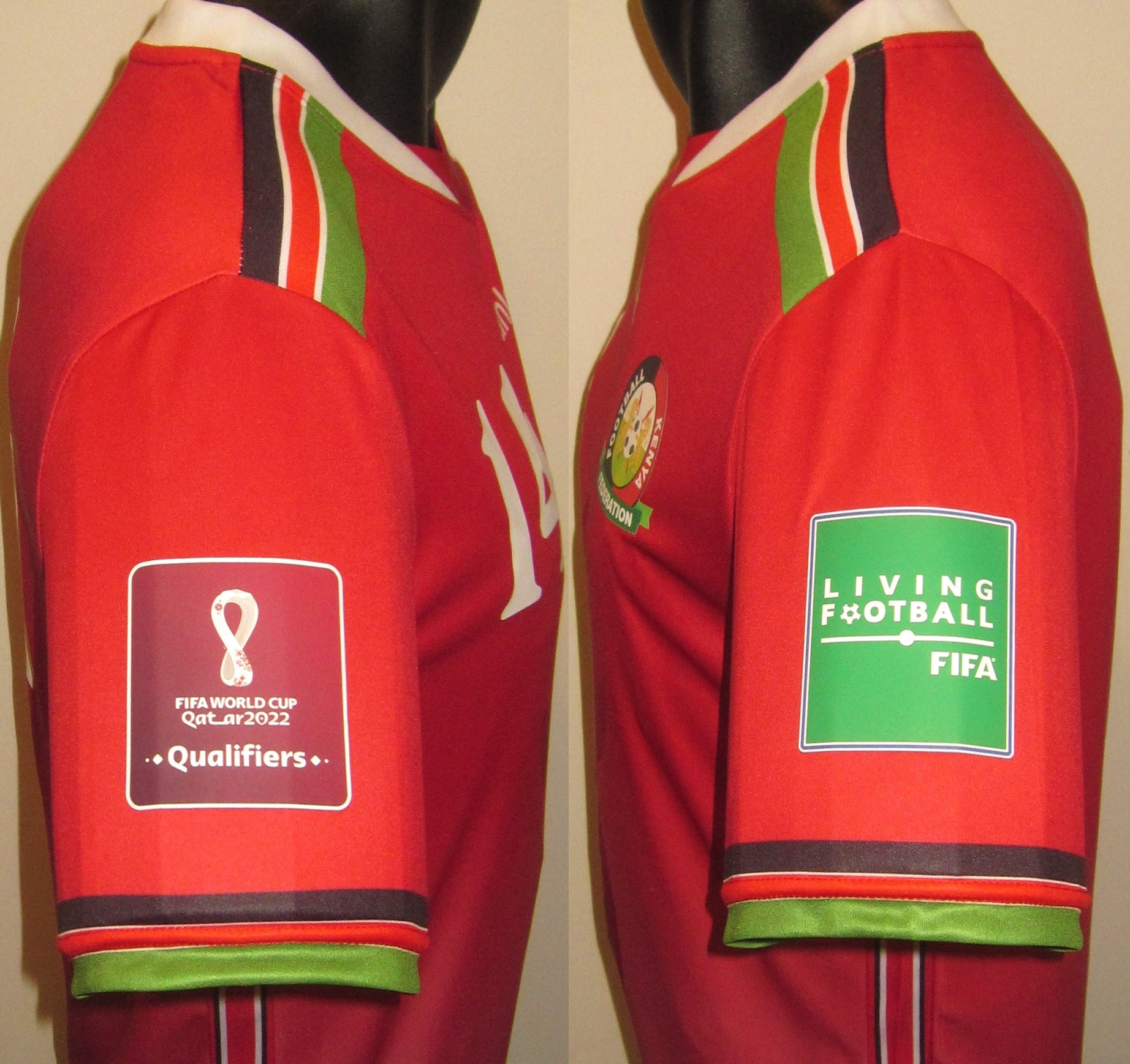 Kenya 2022-23 Home (#14- OLUNGA) Jersey/Shirt