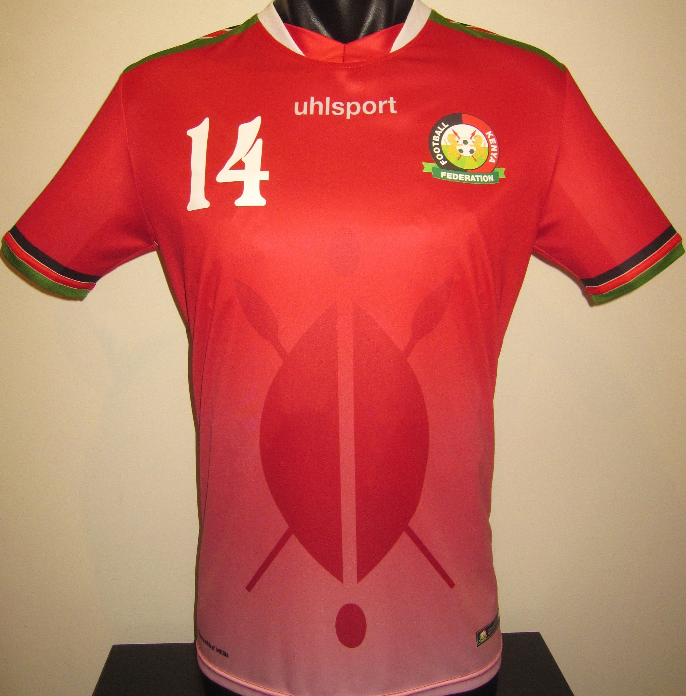 Kenya 2022-23 Home (#14- OLUNGA) Jersey/Shirt