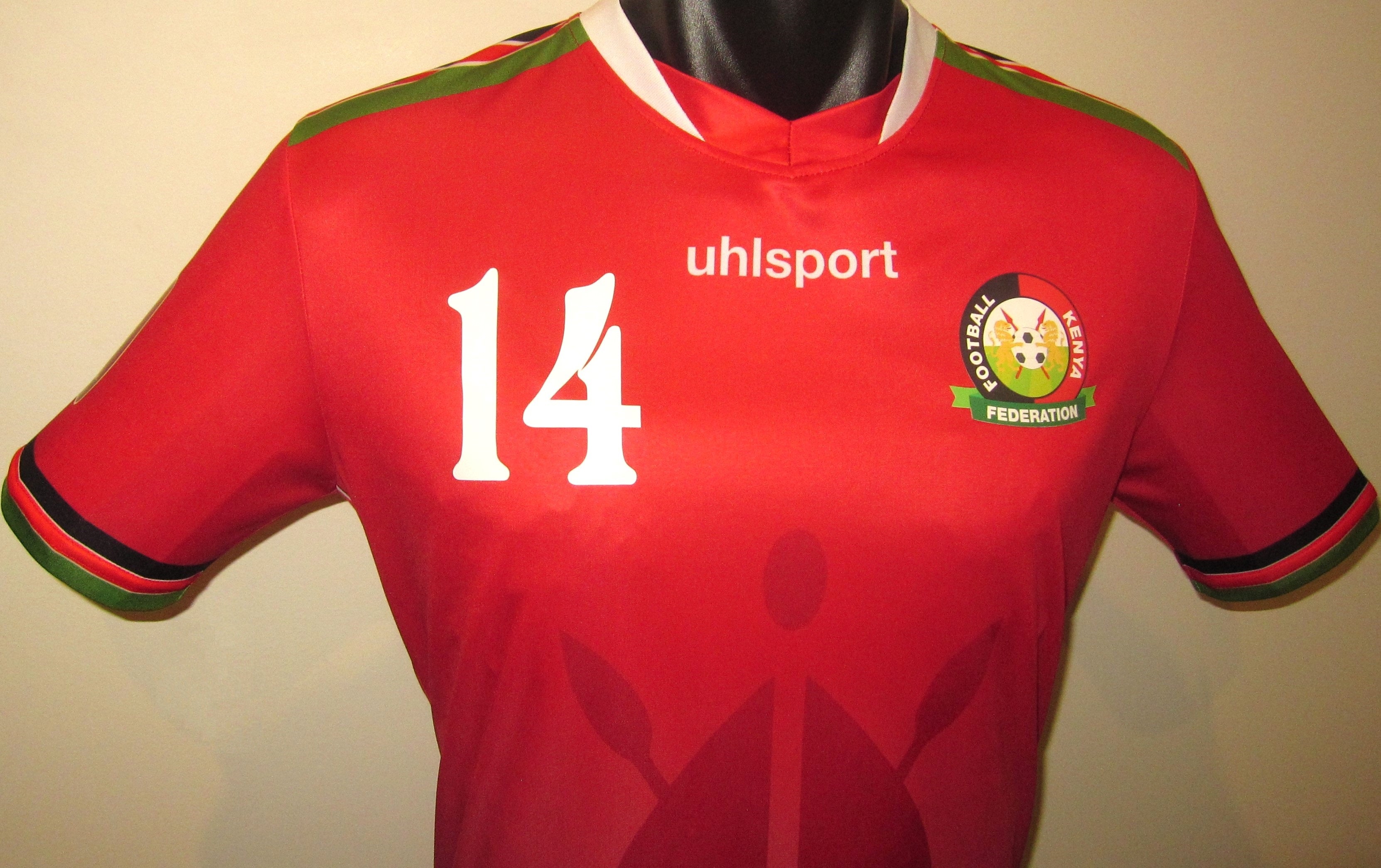Kenya 2022-23 Home (#14- OLUNGA) Jersey/Shirt