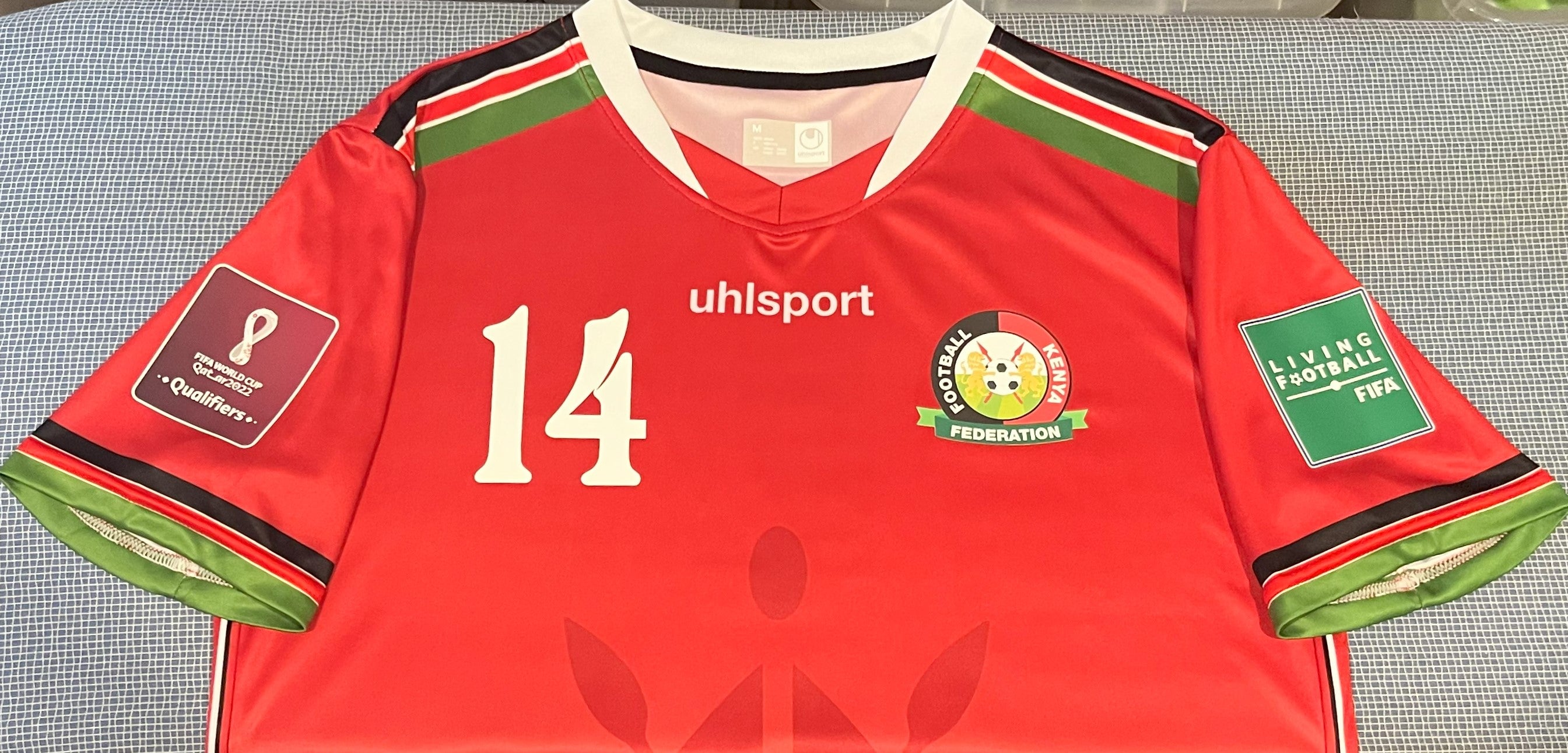 Kenya 2022-23 Home (#14- OLUNGA) Jersey/Shirt