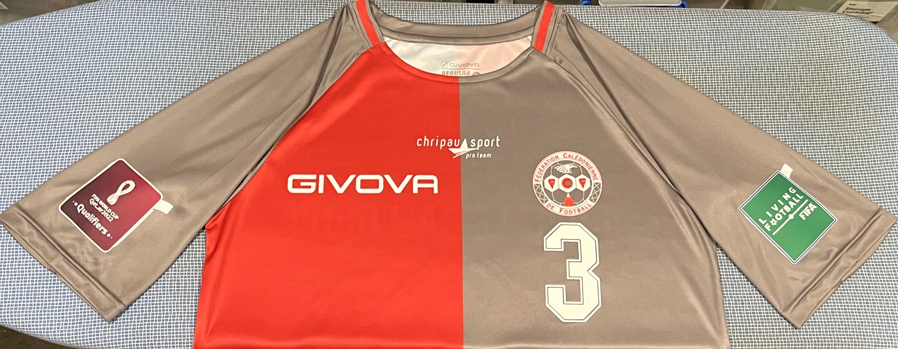 New Caledonia 2022-23 Home (#3- WAKANUMUNÉ) Jersey/Shirt