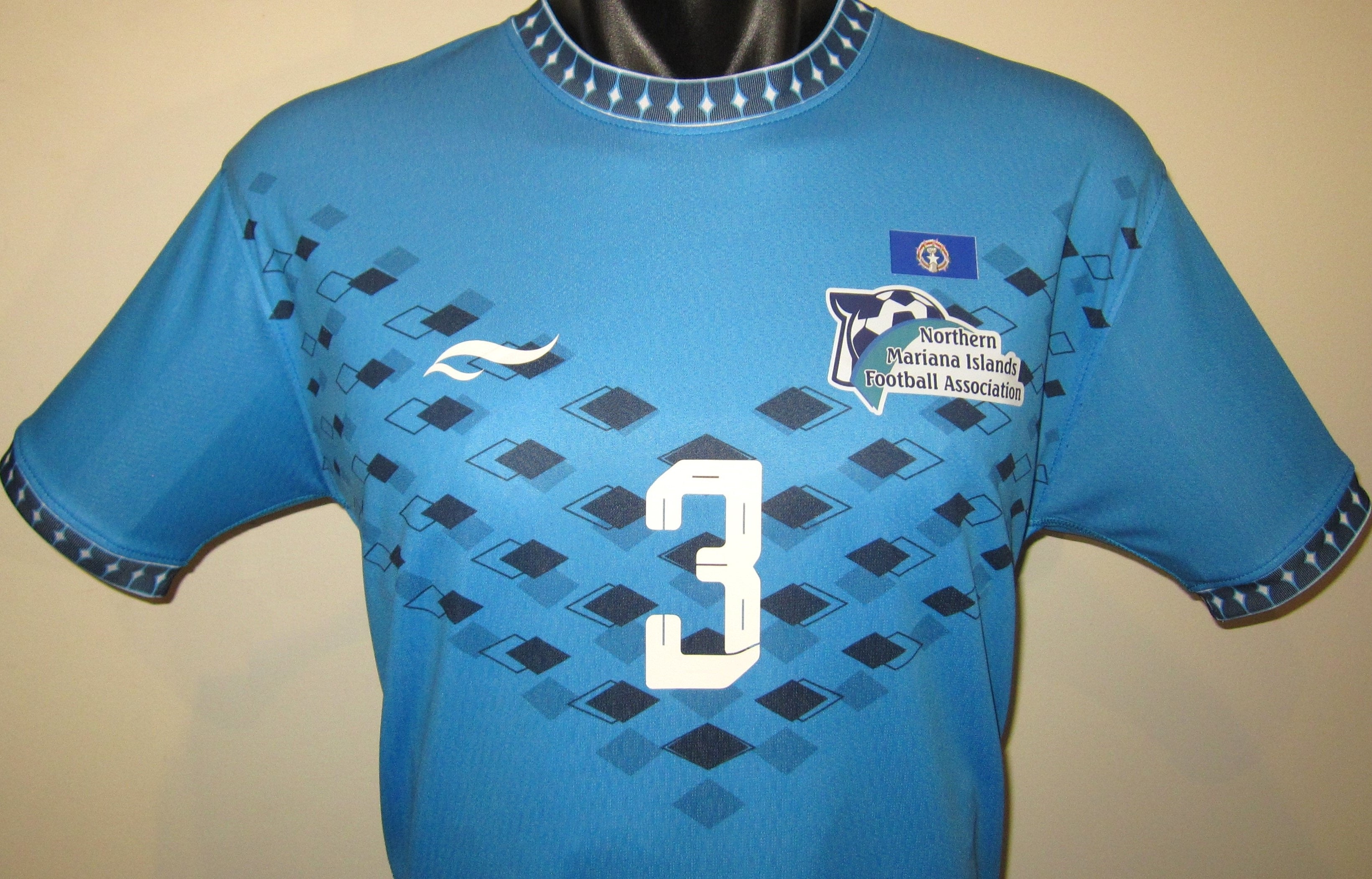 Northern Mariana Islands 2024-25 Home (#3- AQUINO) Jersey/Shirt