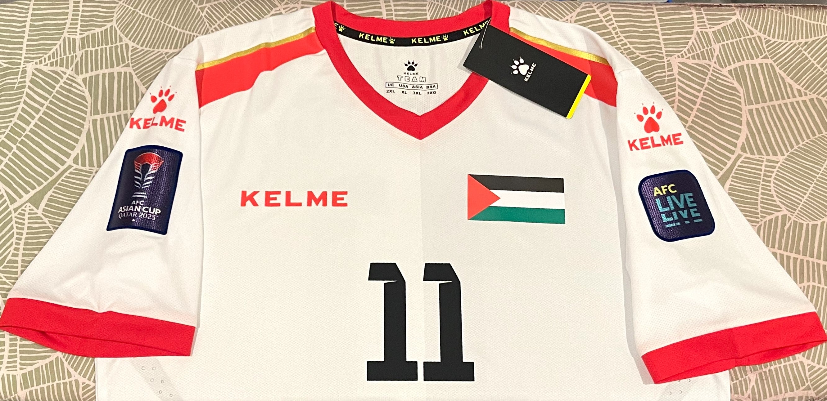 Palestine 2023-24 Away (O. DABBAGH #11) Jersey/Shirt