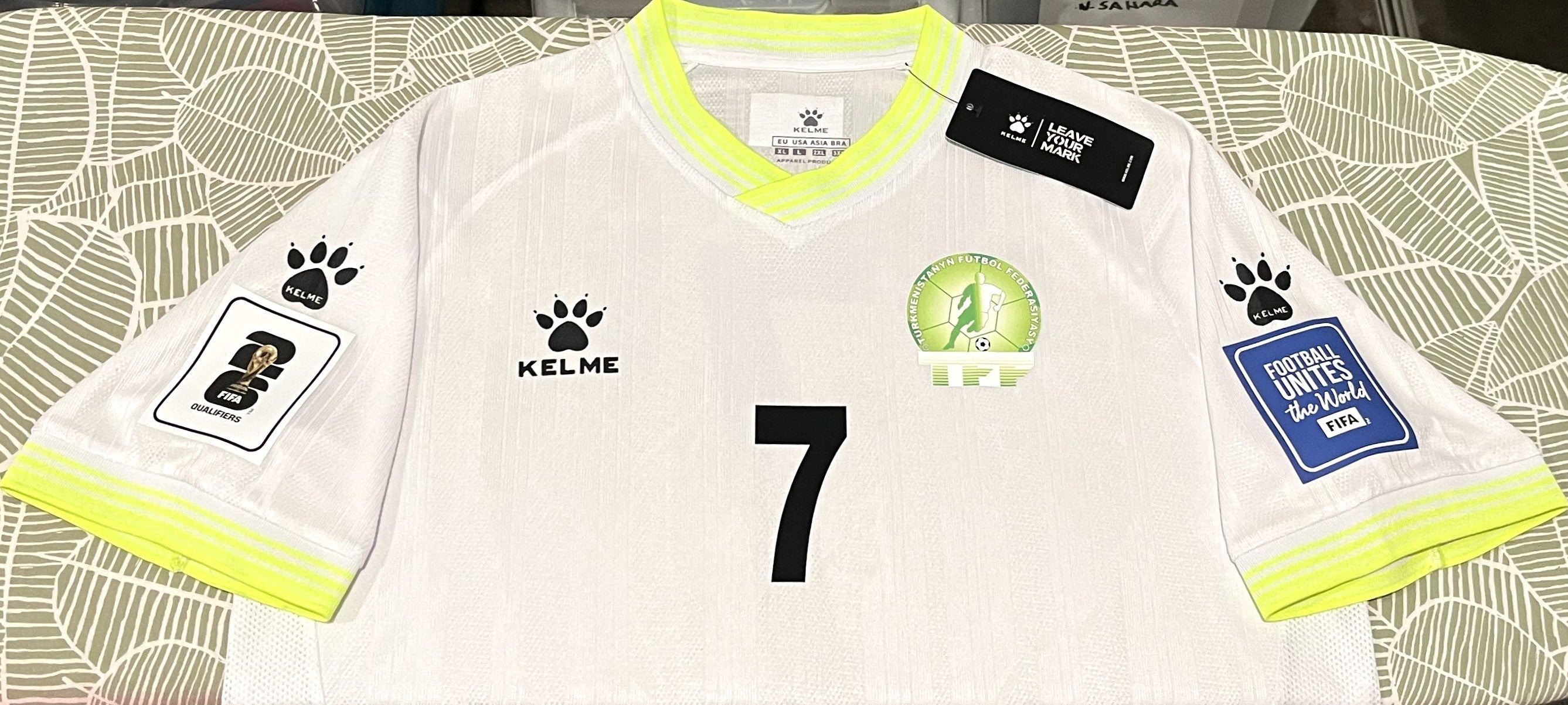 Turkmenistan 2025 Away (#7- AMANOV) Jersey/Shirt