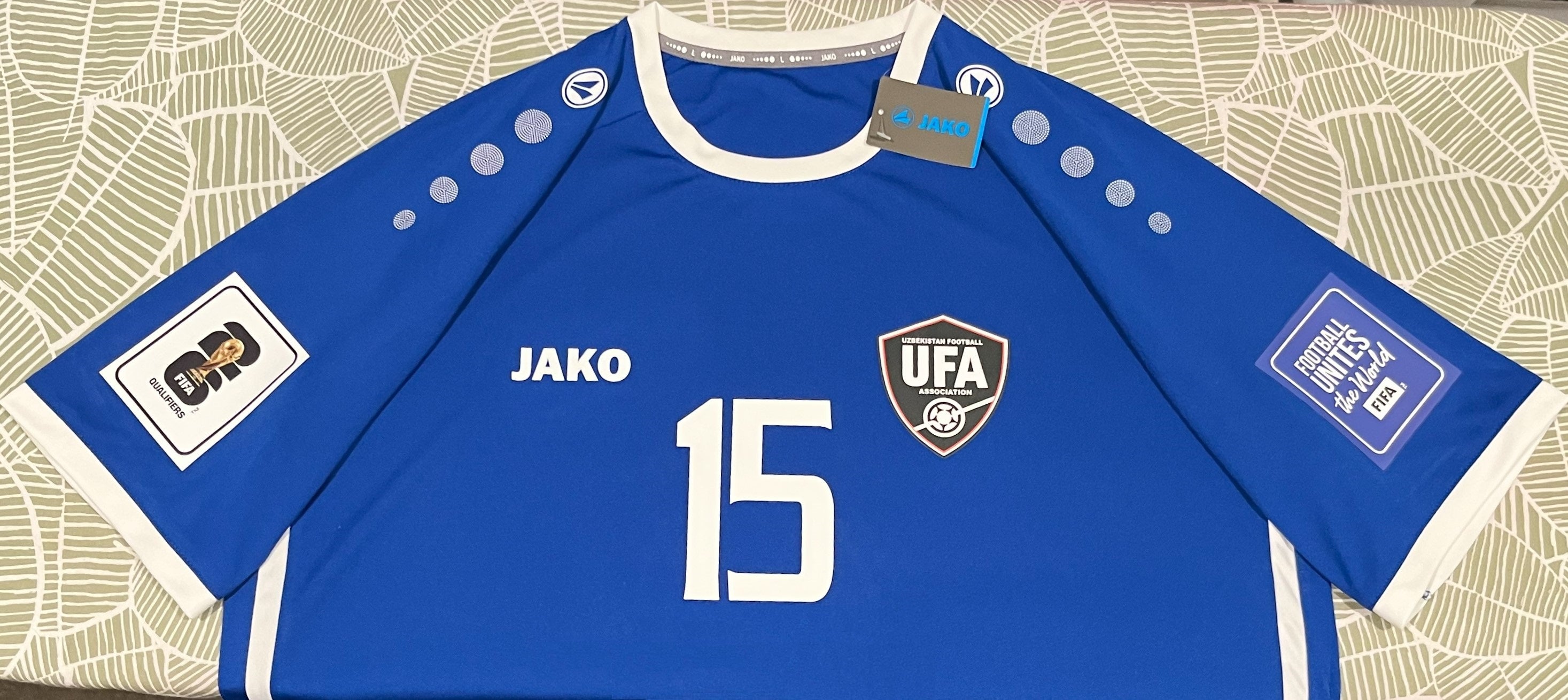 Uzbekistan 2023 Home (KHUSANOV #15) Jersey/Shirt