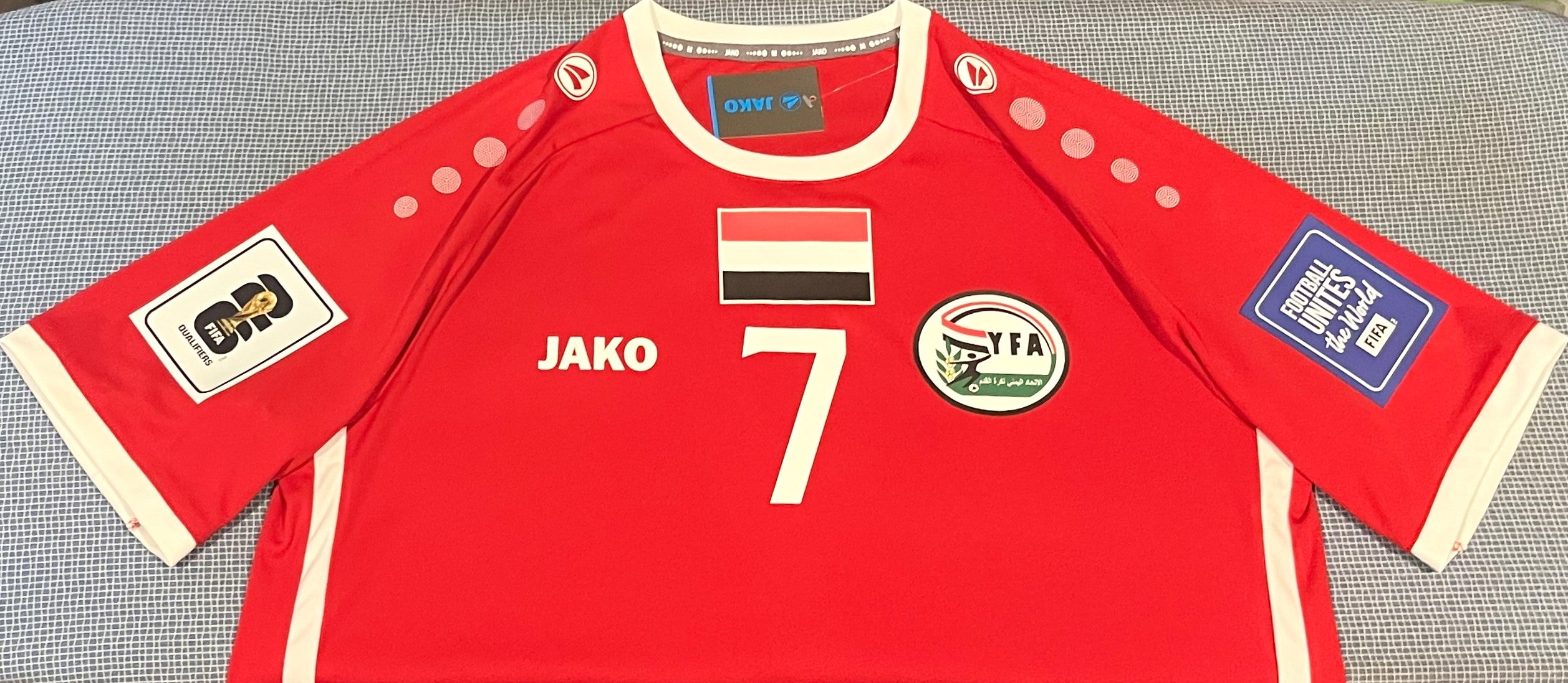 Yemen 2023-24 Home (#7- AL-SARORI) Jersey/Shirt