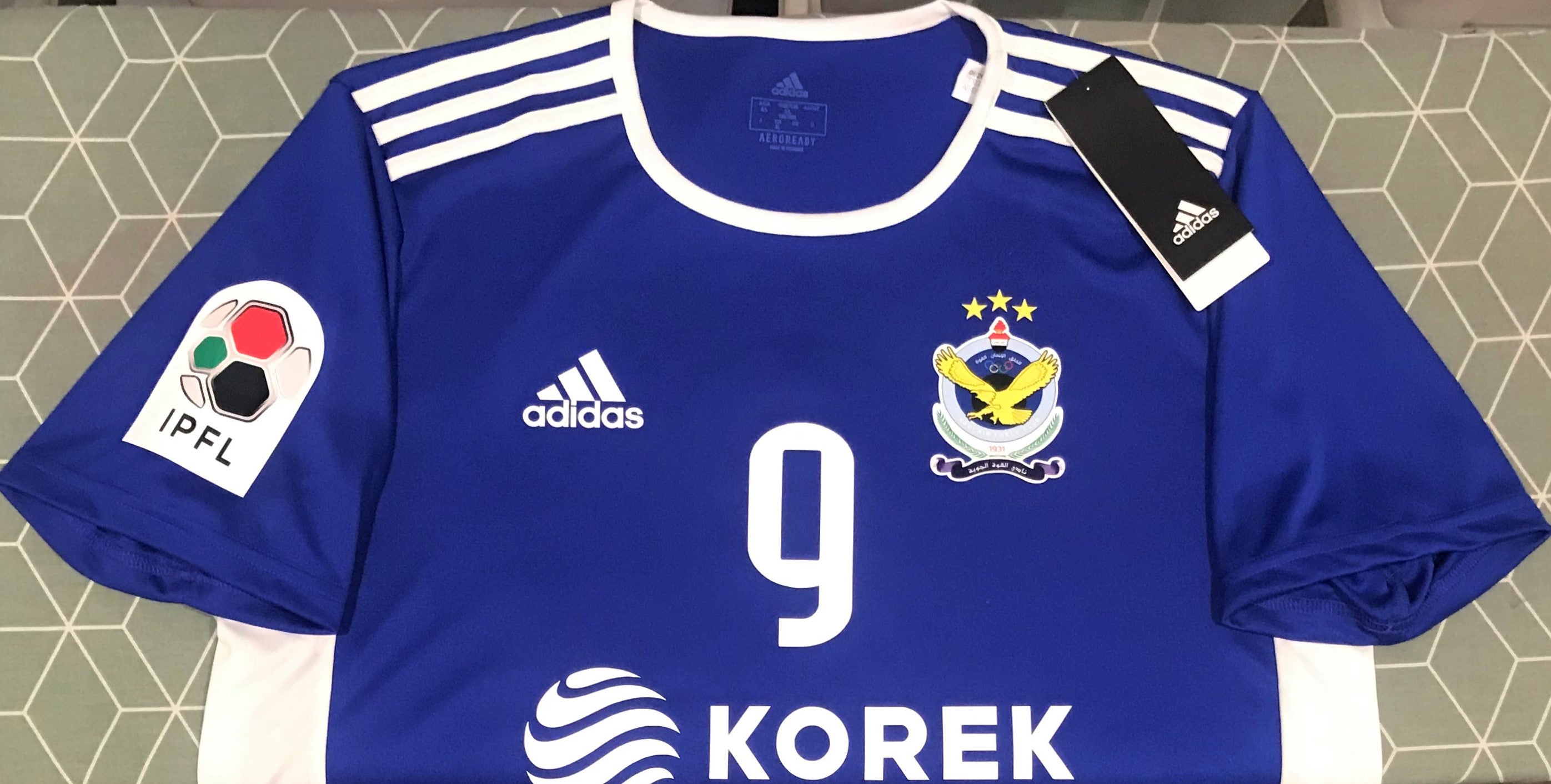 Al-Quwa Al-Jawiya (Air Force Club) 2020-21 Home (#9- HUSSEIN) Jersey/Shirt