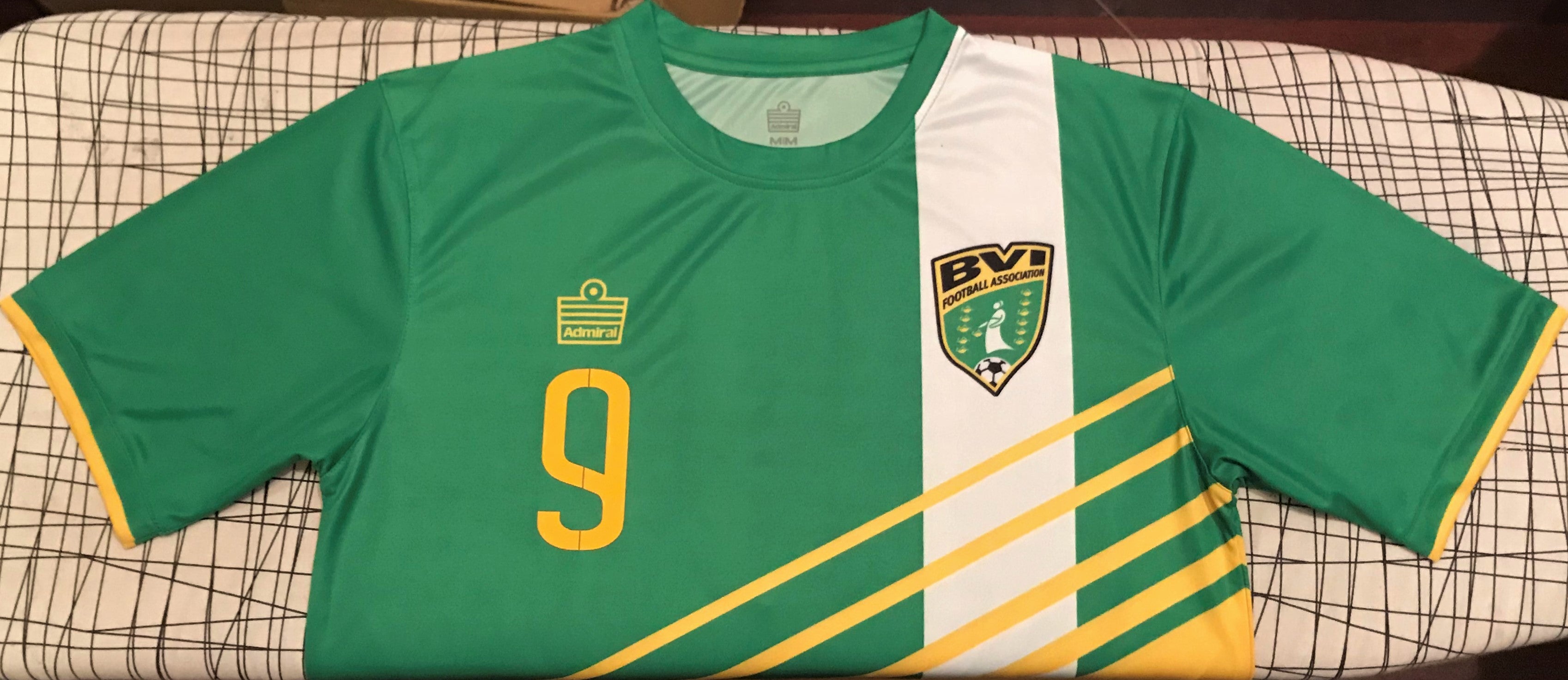 British Virgin Islands 2017-18 Home (#9- JOHNSON) Jersey/Shirt