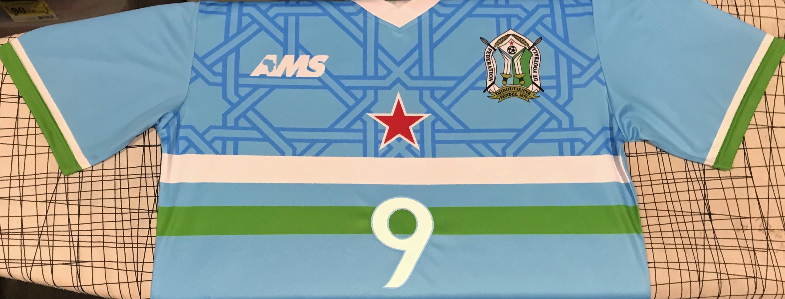 Djibouti 2017-18 Home (#9- LIBAN) Jersey/Shirt