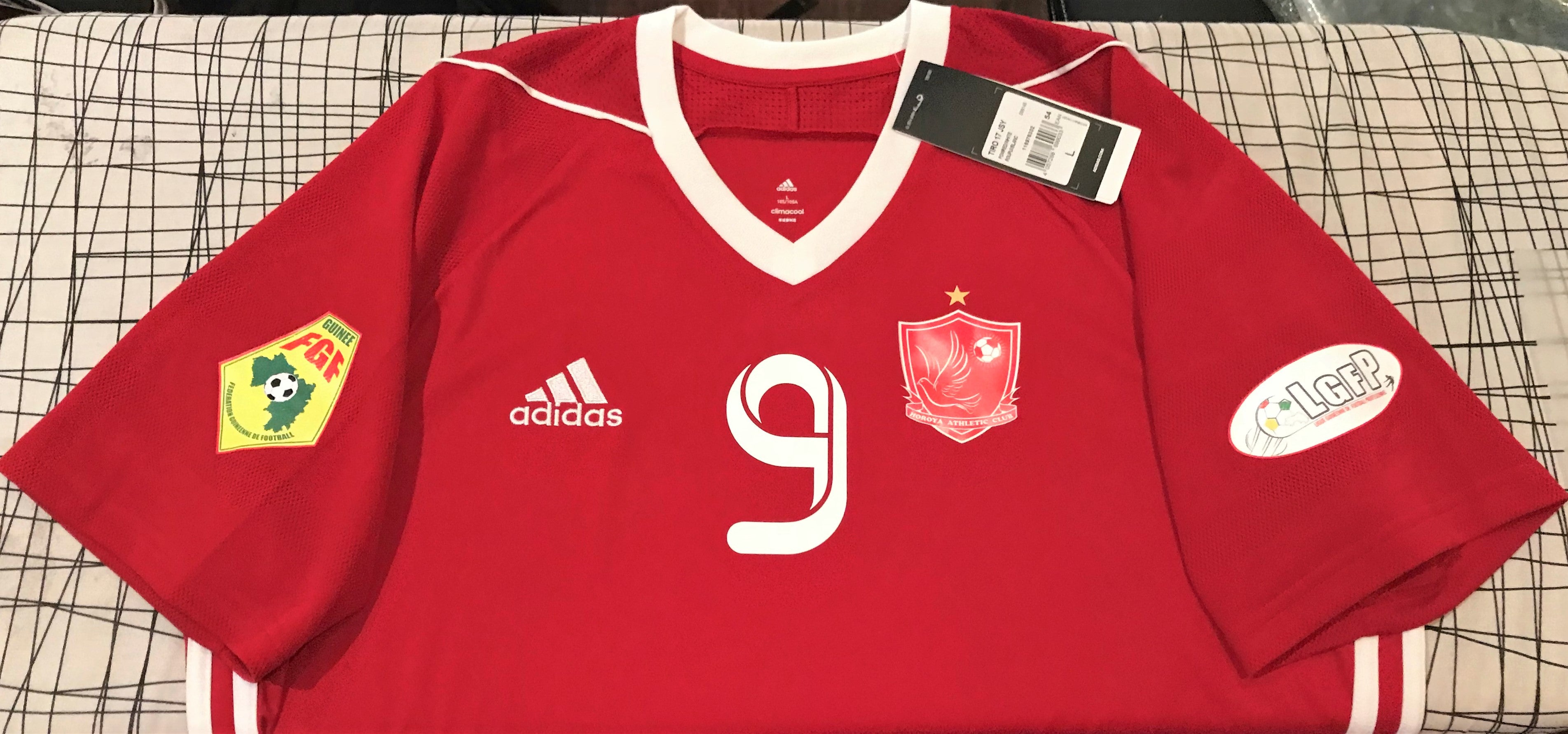 Horoya AC 2017-18 Home (#9- CAMARA) Jersey/Shirt