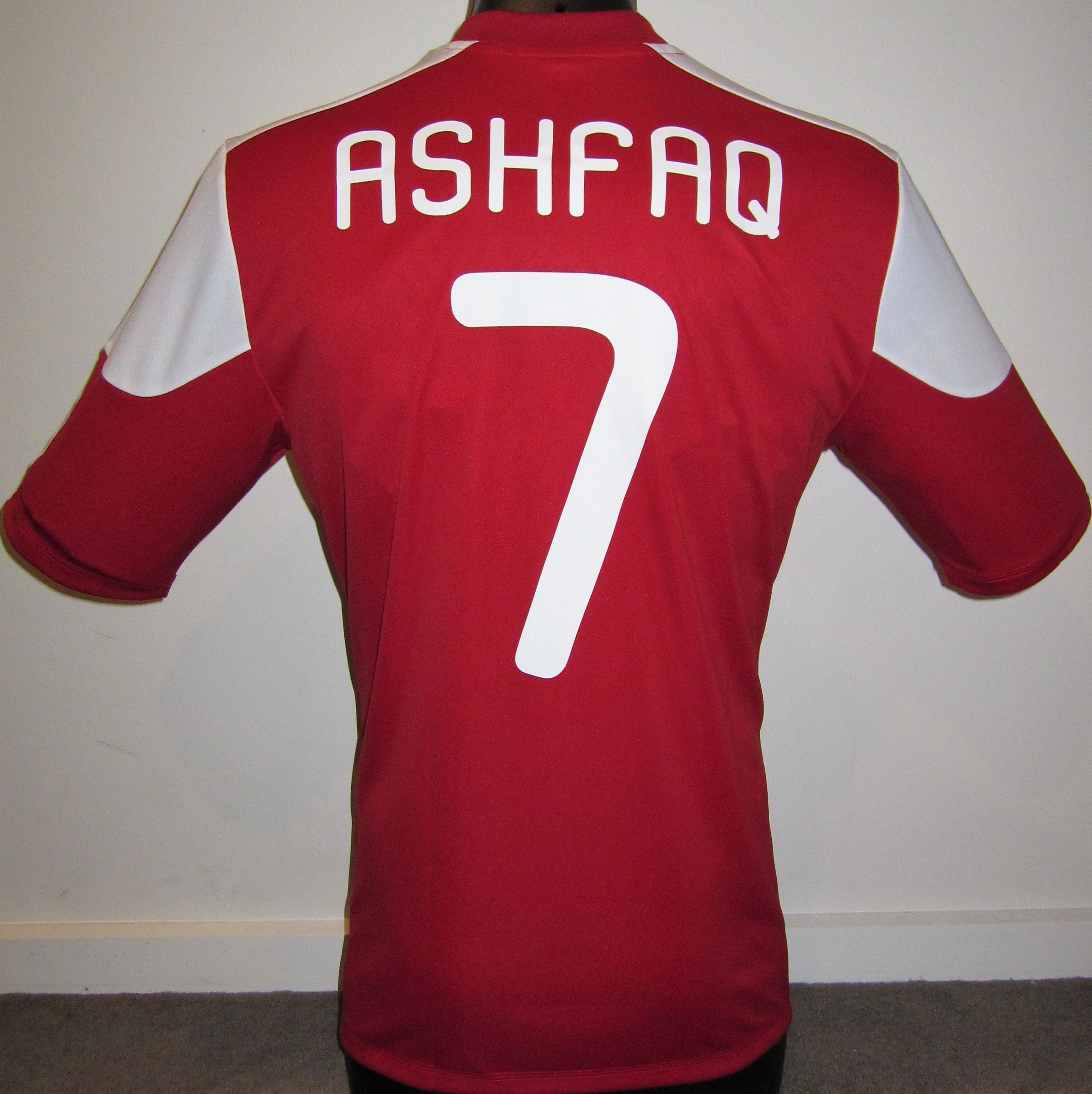 Maldives 2014 Home (ASHFAQ #7) Jersey/Shirt