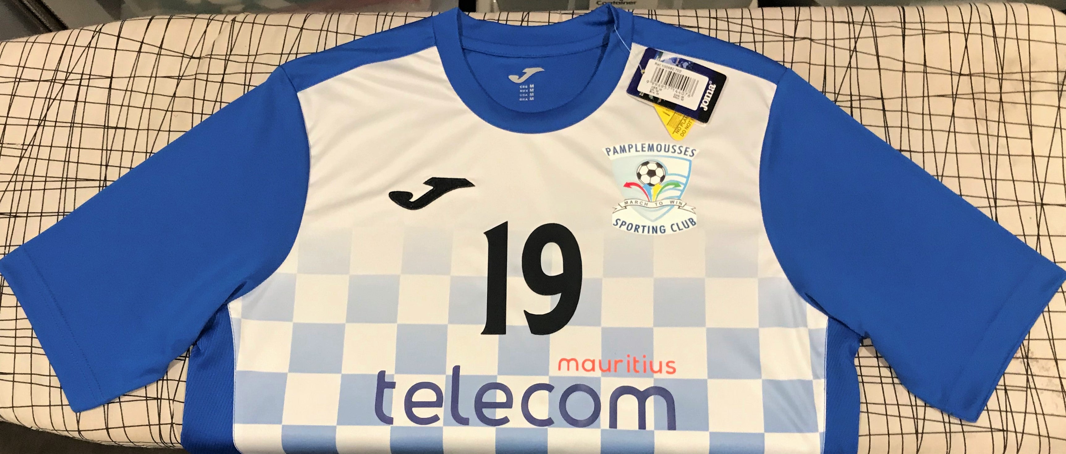 Pamplemousses SC 2018-19 Home (#19- PERTICOTS) Jersey/Shirt