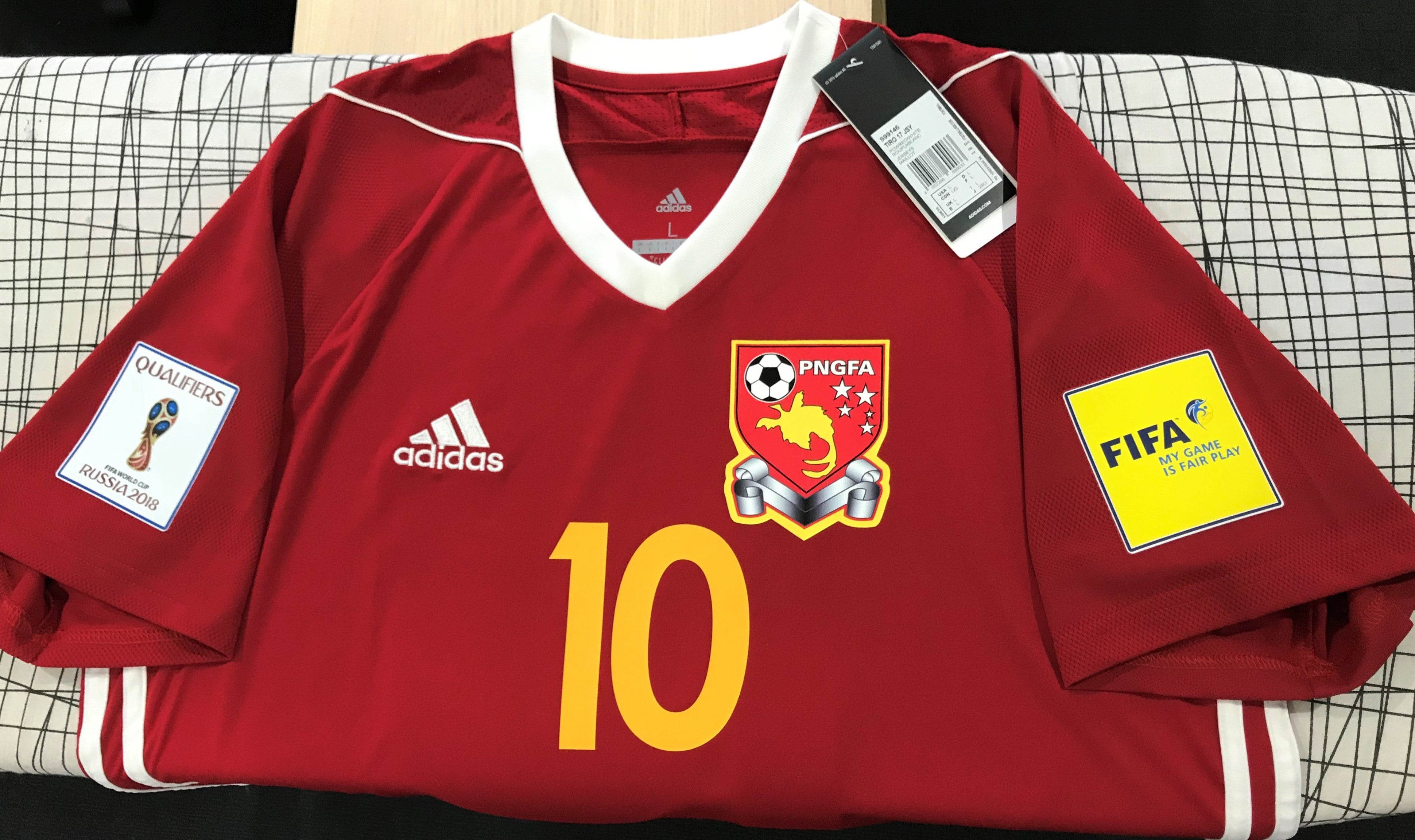 Papua New Guinea 2017-18 Home (#10- BROWNE) Jersey/Shirt