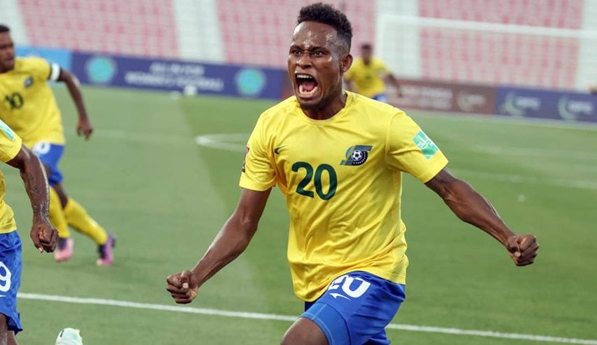 Solomon Islands 2021-22 Home (#20- LEA'I) Jersey/Shirt