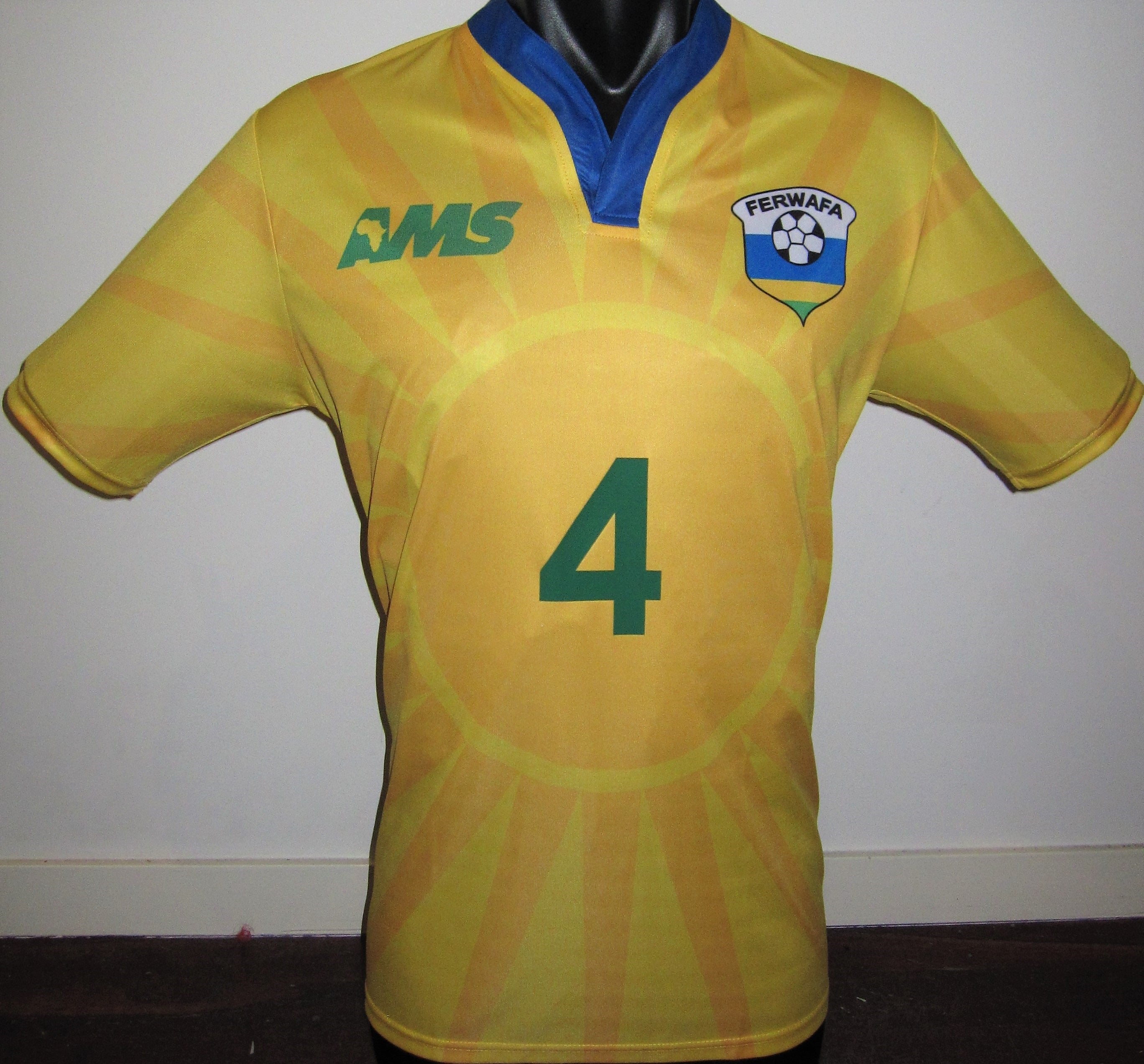 Rwanda 2015 Home (BIZIMANA #4) Jersey/Shirt