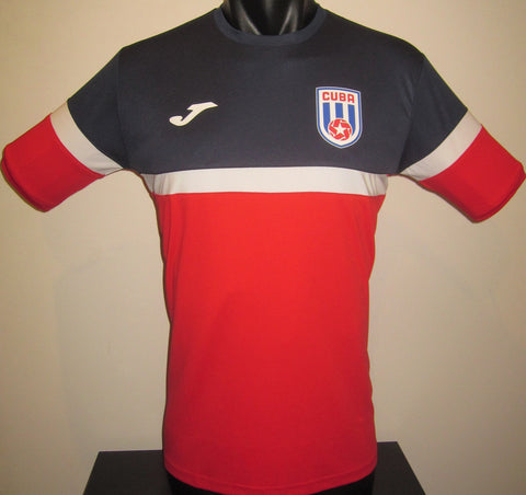 Cuba Red Vintage Soccer Jersey -- Size M