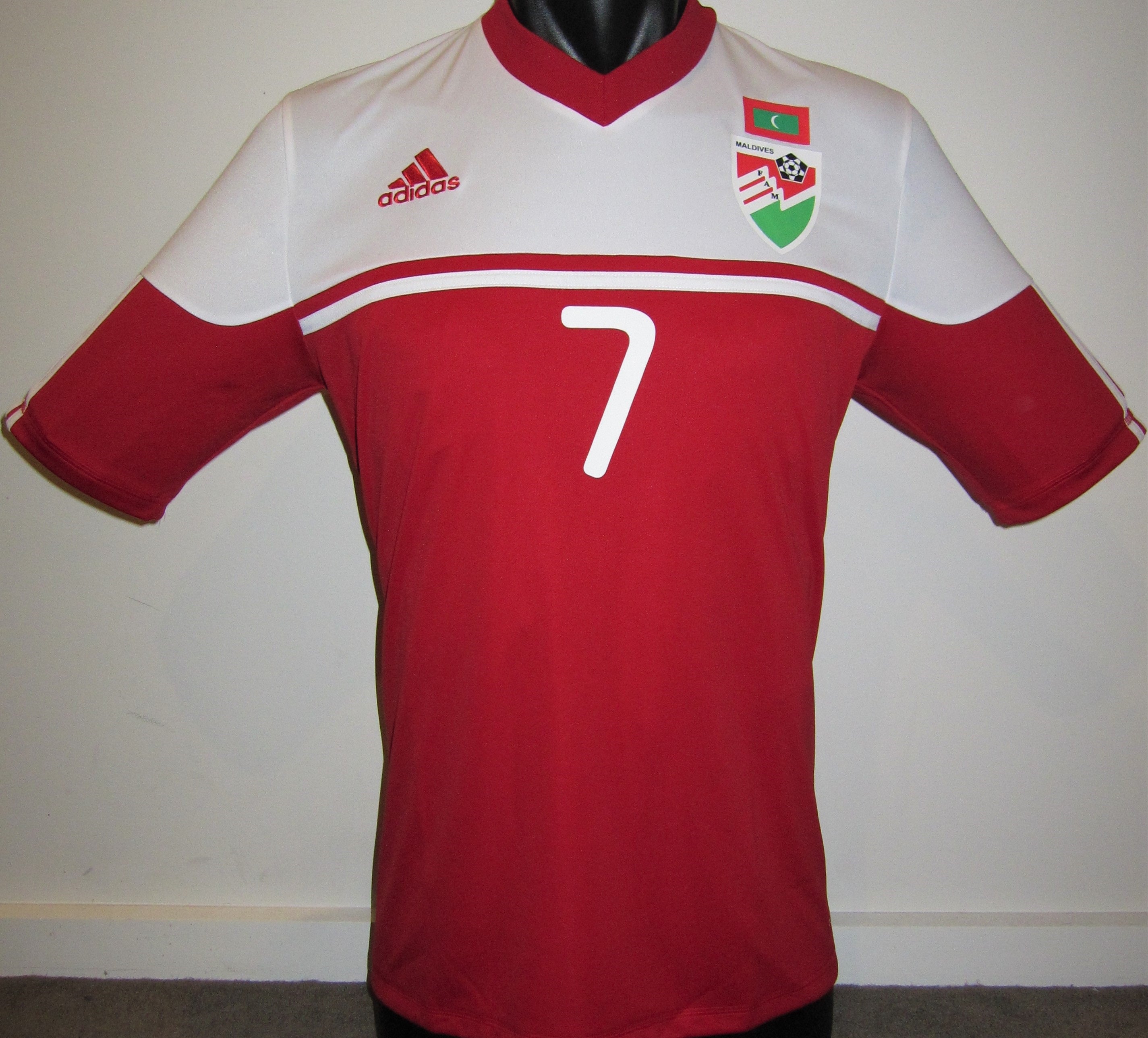 Maldives 2014 Home (ASHFAQ #7) Jersey/Shirt