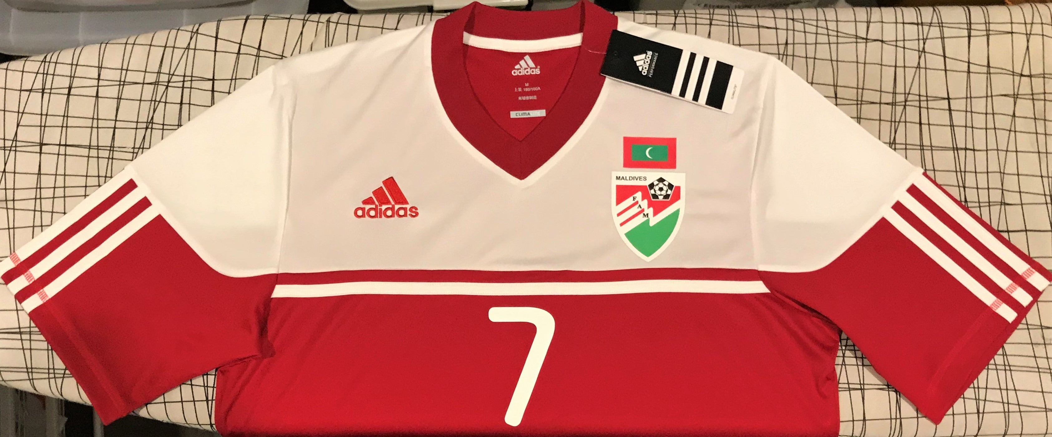 Maldives 2014 Home (ASHFAQ #7) Jersey/Shirt