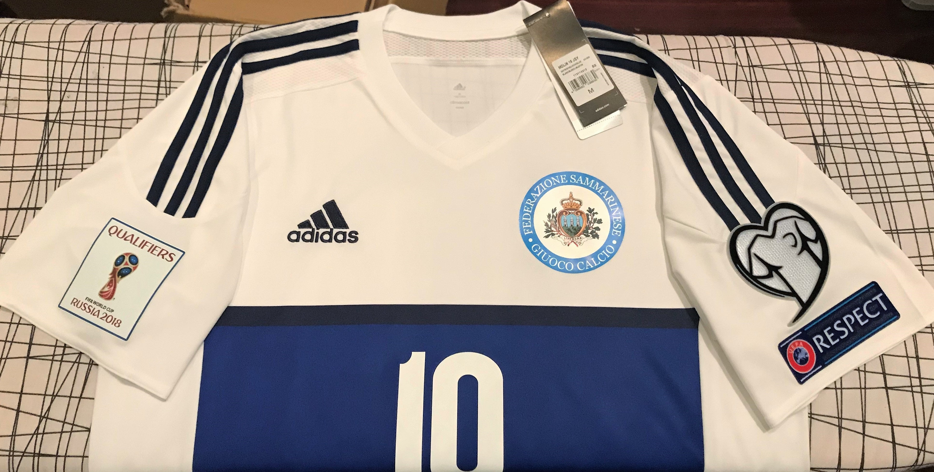 San Marino 2016-17 Away (#10- SELVA) Jersey/Shirt