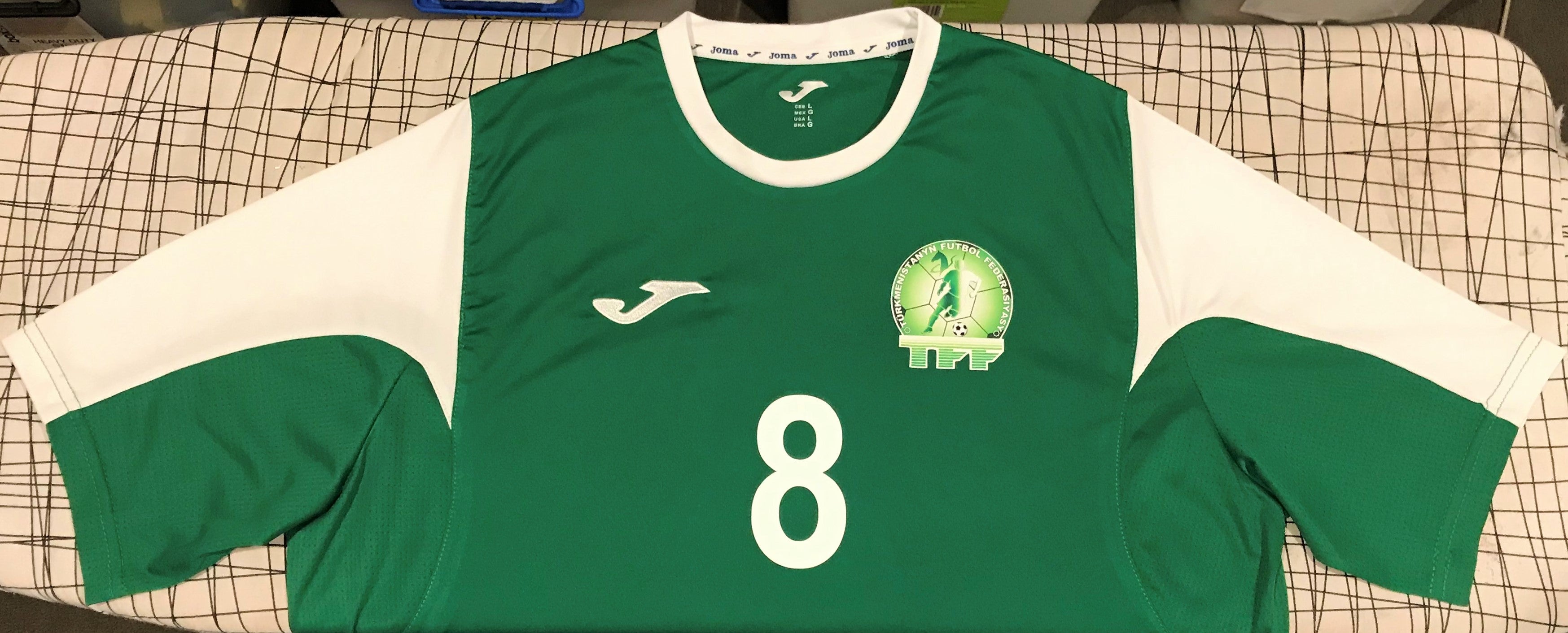 Turkmenistan 2016-17 Home (MINGAZOV #8) Jersey/Shirt